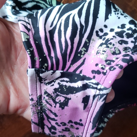 NWT Ruched Metallic Bikini Swimsuit Bottom sz S - Picture 6 of 10